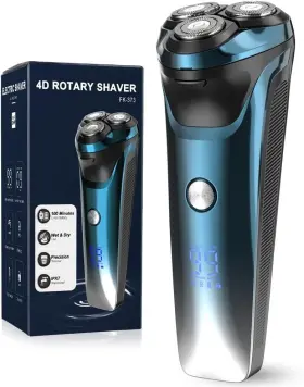 373-blue Supecaty Electric Razor For Men Shavers Usb C Rechargeable Blue