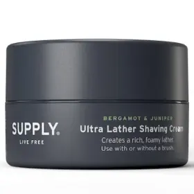 Supply 707129725035 Ultra Lather Shaving Cream - Juniper And Bergamot Lathering Mens
