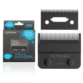 Cbf424 Supreme Trimmer 688201434970 Fade Blade Steel For Hair Clippers Black