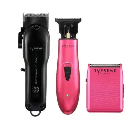 Supreme Trimmer 810161310210 3-in-1 Barber Bundle Pro Clipper Dlc T-shaper And So
