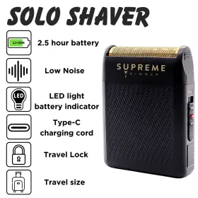 Stf101 Supreme Trimmer Solo Foil Shaver - Factory Recertified Black #2