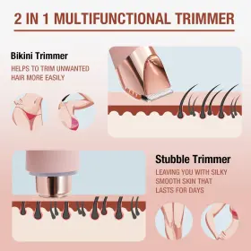 Suprent 793481924926 Bikini Trimmer Women- Painless Ladies Hair Removal Waterproof Wet And Dry- 2 Inch #3