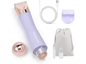 Bk215px Suprent Bikini Trimmer Women-painless Ladies Hair Removal Waterproof Wet-purple