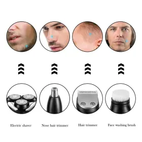 Surker 645312946693 Electric Shaver Razor Cordless Beard Trimmer For Men Nose Hair 3 In 1 #2