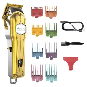 K7s-golden Surker Hair Clippers For Men - Barber Cut And Beard Trimmer Grooming Kit