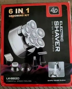 Lk-8820 Suttik 6 In 1 Grooming Kit Electric Shaver Men Wet And Dry New