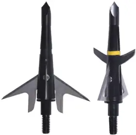 Swh00259 Swhacker 4 Blade Hybrid Crossbow Broadhead 100 Gr. 1.75 Inch 3 Pk. Black One S