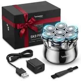 Sk7-pro Swissklip Swissker By Sk8 Pro X Magnetic Hair And Beard Shaver For Men Head Shavers
