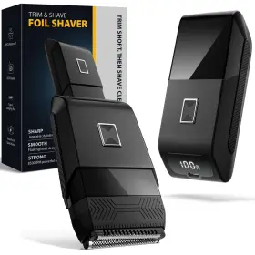 Wftd1 Sybler Portable Electric Razor For Men Foil Shaver And Beard Trimmer Black