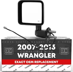 5182175 T1a Driver Side Mirror Replacement - Compatible With Black