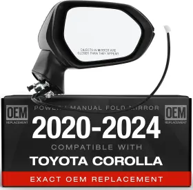 8791002928 T1a Passenger Side Mirror Replacement - Compatible With 2020-2024 Toyota Corolla Sed