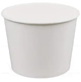 Vdm-b074mhyy87 Tabletop King 5 Lb. White Disposable Paper Ice Bucket - 25/pack