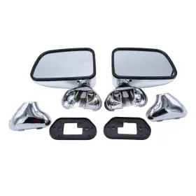 Tkus-10314 Takpart A Pair Of Door Mirrors Chrome Manual Side View Set For 87-88