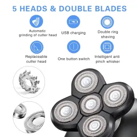 Tmq035 Tayayo Electric Razors For Women - Head Shavers Bald Men Wet/dry 5d Razor With #3