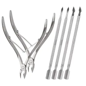 Tbestmax25071530 Tbestmax 2 Set Cuticle Trimmer With Pusher And Cutter Stainless Steel Manicur