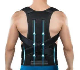 Tekomvo 788692877918 Posture Corrector For Women And Men - Adjustable Back Brace Lumbar Support
