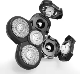 Telfun 802640769398 Universal 5 Blade Replacement Heads For Mainstream Shaver Brands Wash