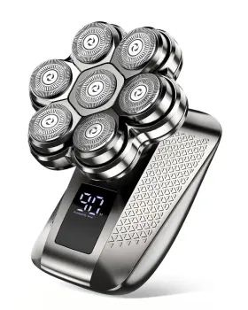 Hm1686-satin Tepotz 7d Electric Head Shavers For Bald Men 5-in-1 Pro Grooming Kit Razo