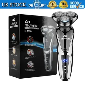 Tesw-1168 Teslyar Mens Wet/dry Electric Shaver Trimmer Rotary Razor Beard Shaving Usb Rechargeable