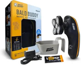 4000-bktin The Cut Buddy Bald Head Shaver Waterproof Rechargeable Electric