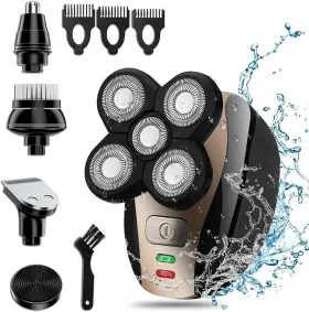 The Perfect Part 445001293274 5-in-1 Rotary Electric Razor Bald Head Shaver 4d Rechargeable And Cordless Be