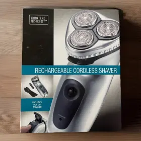 Think Tank 853371900840 New Technology Triple-head Rechargeable Shaver-w/pop Up Trimmer-nib