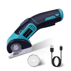 Ss-001 Thougth Cordless Electric Scissors Cardboard Cutter Rotary For Fabric With S