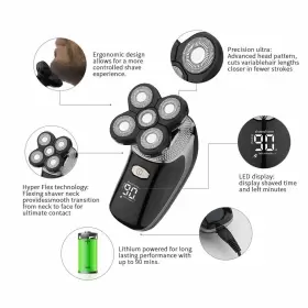 Tk861 Tiklean Electric Razor For Men Head Shaver Bald Grooming Kit Wet Dry Rotary S #2