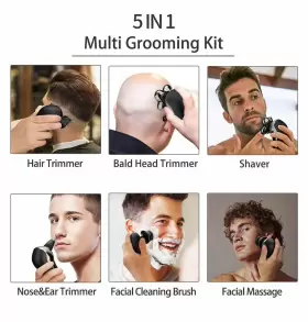 Tk861 Tiklean Electric Razor For Men Head Shaver Bald Grooming Kit Wet Dry Rotary S #3