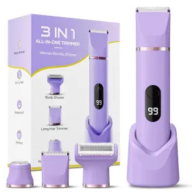 Ipx7 Tiovara 768274651242 Bikini Trimmer For Women Painless Electric Razors Shaver Waterp