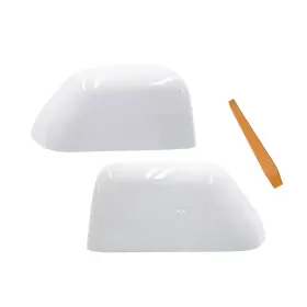 B0496-fordf250-mirrorcover Tkpufr Mirror Cover Cap Compatible With 2017-2024 Right Passenger Side White