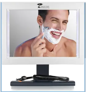 Ttp-led-02 Toilettree Products New Regular Fogless Shaving Mirror Bright By Led Lights Anti-fog
