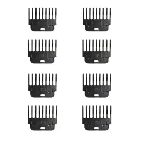 Torsor 774113069185 8 Pack Clipper Guards Set Hair Guide Comb 1.5mm 2mm 3mm Black