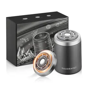 Shaver-t01 Touobaiili Electric Foil Shaver For Men Ipx7 Waterproof Cordless Razor Silver Grey