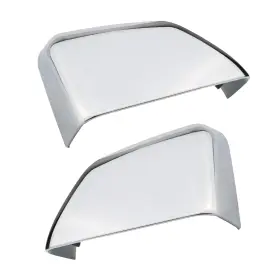 F09048-ca-2 Tqponly Chrome Tow Mirror Cover Caps Pair For 17-24 F250 F350
