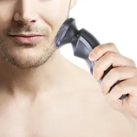 72-1016 Trademark Global Bluestone Mens 3d Rotary Rechargeable Cordless Shaver #2