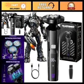 Tf-l07 Transformers Electric Shaver For Men 3d Floating Razor Waterproof Beard Trimmer
