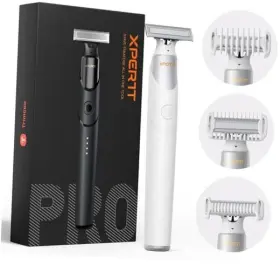 130401wh-c Trimcco Electric Groin And Body Hair Trimmer - Painless Beard Razor For Men All-in-one