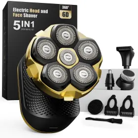 S-130201gd Trimcoo 2026 New Head Shaver For Bald Men - 5-in-1 Magnetic Electric Trimmer
