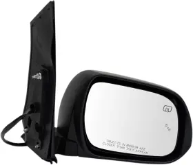 08740 Trq Mirror Power Heated Black Blind Spot Passenger Side 08740 Trq Mirror Power Heated Black Blind Spot Passenger Side