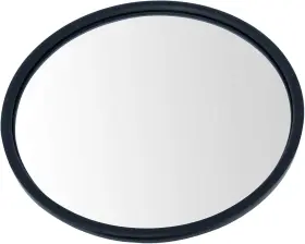 Mra08655 Trq 8.5 Inch Round Convex Steel Mirror Black Center Stud With Mounting Bracket