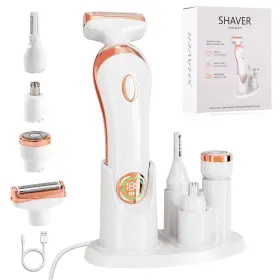 Ky-0002 Tryopen Bikini Trimmer For Women 4-in-1 Ipx6 Waterproof Electric Shaver Usb Cordless