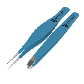Tsbl-2 Tweezer Guru Eyebrow Tweezers For Women And Men - Set Of 2 Professional Sta Inch