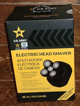 35026-us U.s. Army Electric Head Shaver With Ergonomic Design #35026-us
