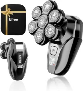 Ipx7 Ufree 2688 7d Rotating Head Shaver For Bald Men Magnetic Detachable Blades