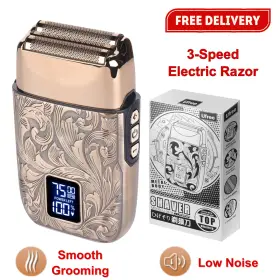 75-866 Ufree Close Shave Electric Foil Shavers For Men 3-speed Razor Bald Head 75-866 Ufree Close Shave Electric Foil Shavers For Men 3-speed Razor Bald Head