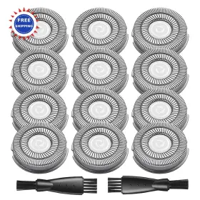 Uji-sk-dt-hx-12 Uijino 12 Pack Pitbull Shaver Replacement Blade Skull Heads Palm Electric