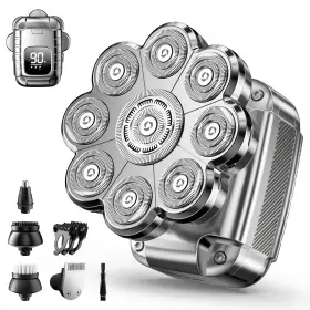 Jk-7713 Ultracaput 9d Head Shavers For Bald Men 5 In 1 Detachable Shaver With Led Display