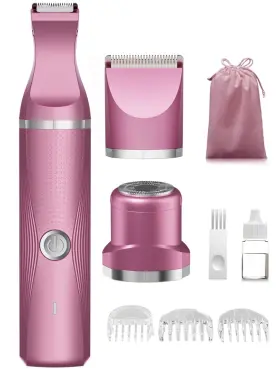 Yh-7702-rr1 Unibono Pubic Hair Trimmer For Women-bikini Replaceable 3-in-1 Razors Wo