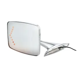 United Pacific 072017707272 Exterior Mirror With Led Turn Signal For 1973-87 Stock Metallic